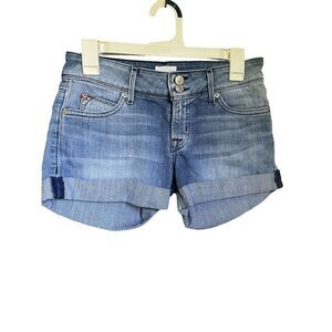 Hudson Croxley Mid Thigh Shorts Denim Size 25